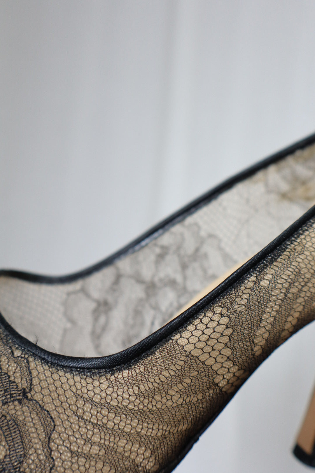 Rene Caovilla transparent lace heels size 38.5 (us 8)