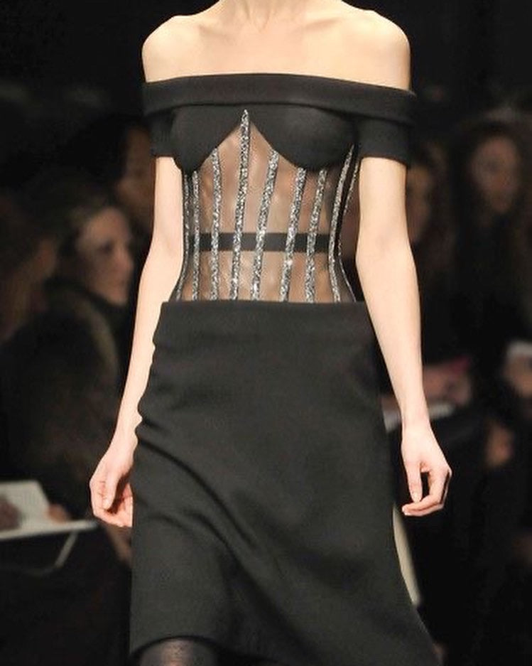 Versus Versace fall/winter 2011 runway corset dress - as seen in Vogue runway (size S)