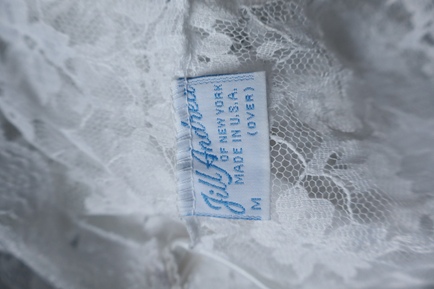 White lace slipdress size M, Made in USA