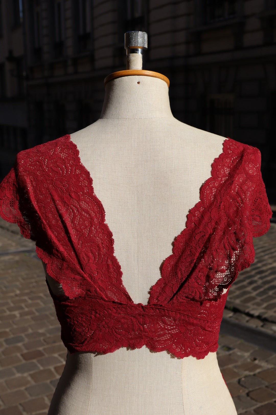 Red lace two piece set, size M