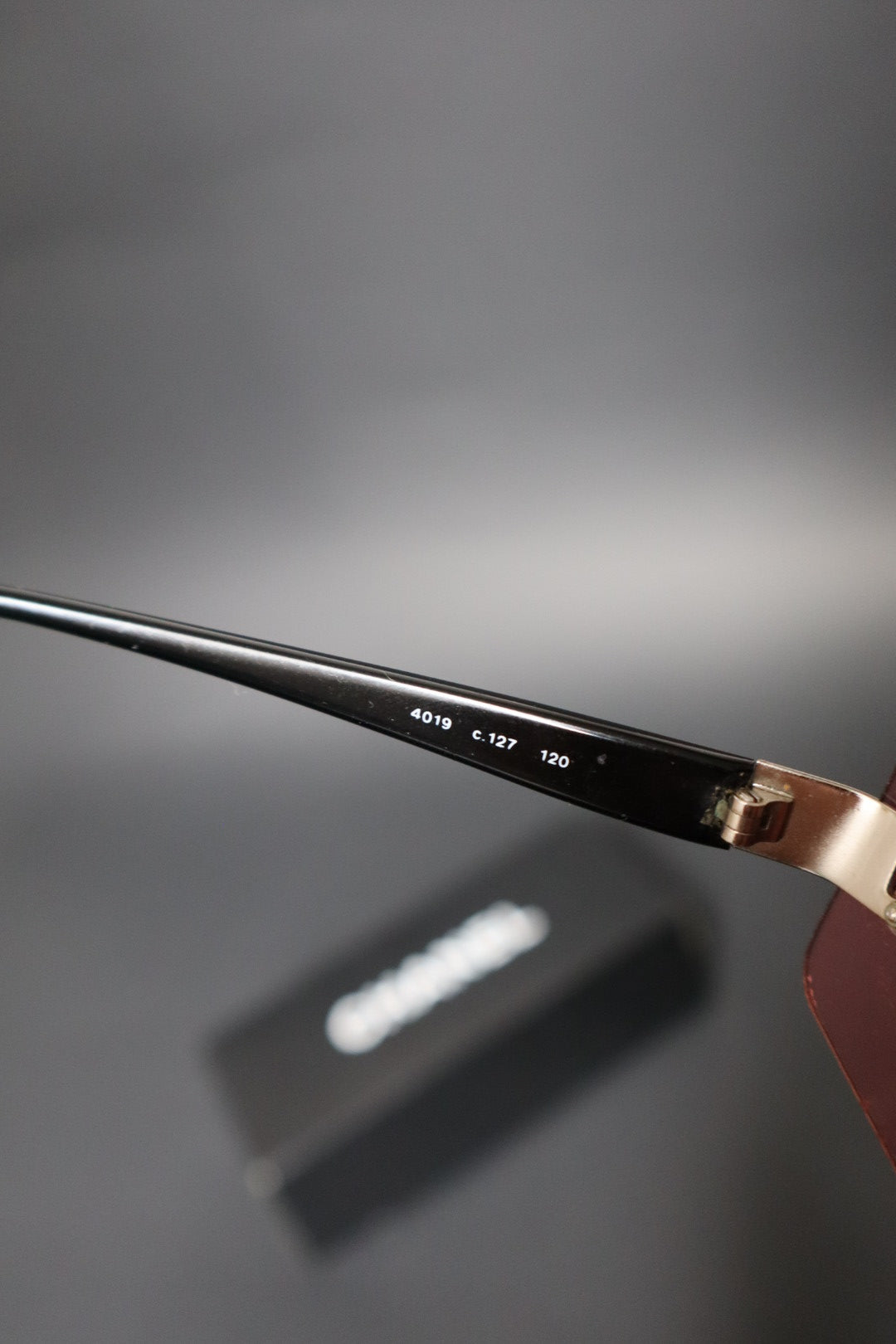 Chanel rimless pink sunglasses with logo on each side
