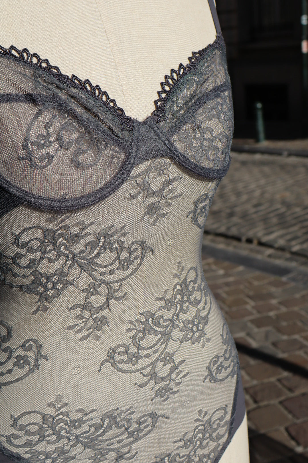 Grey lace Marie Jo body size XS - never worn