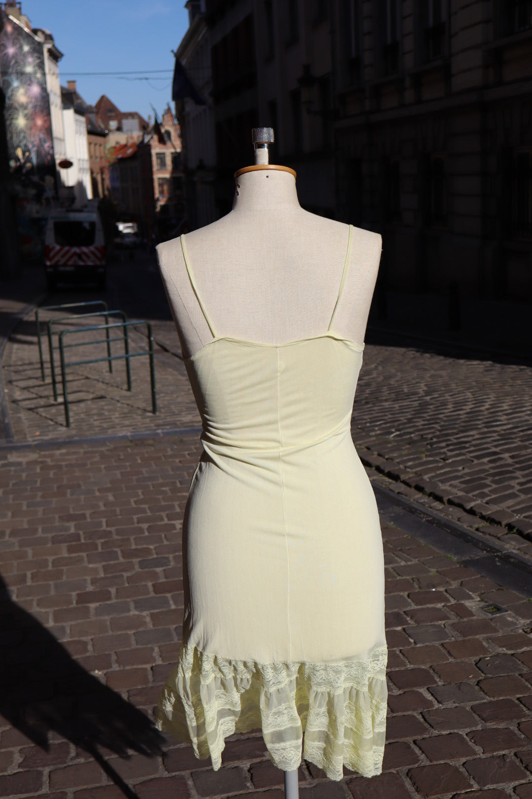 Butteryellow 1950’s slipdress size S with lace