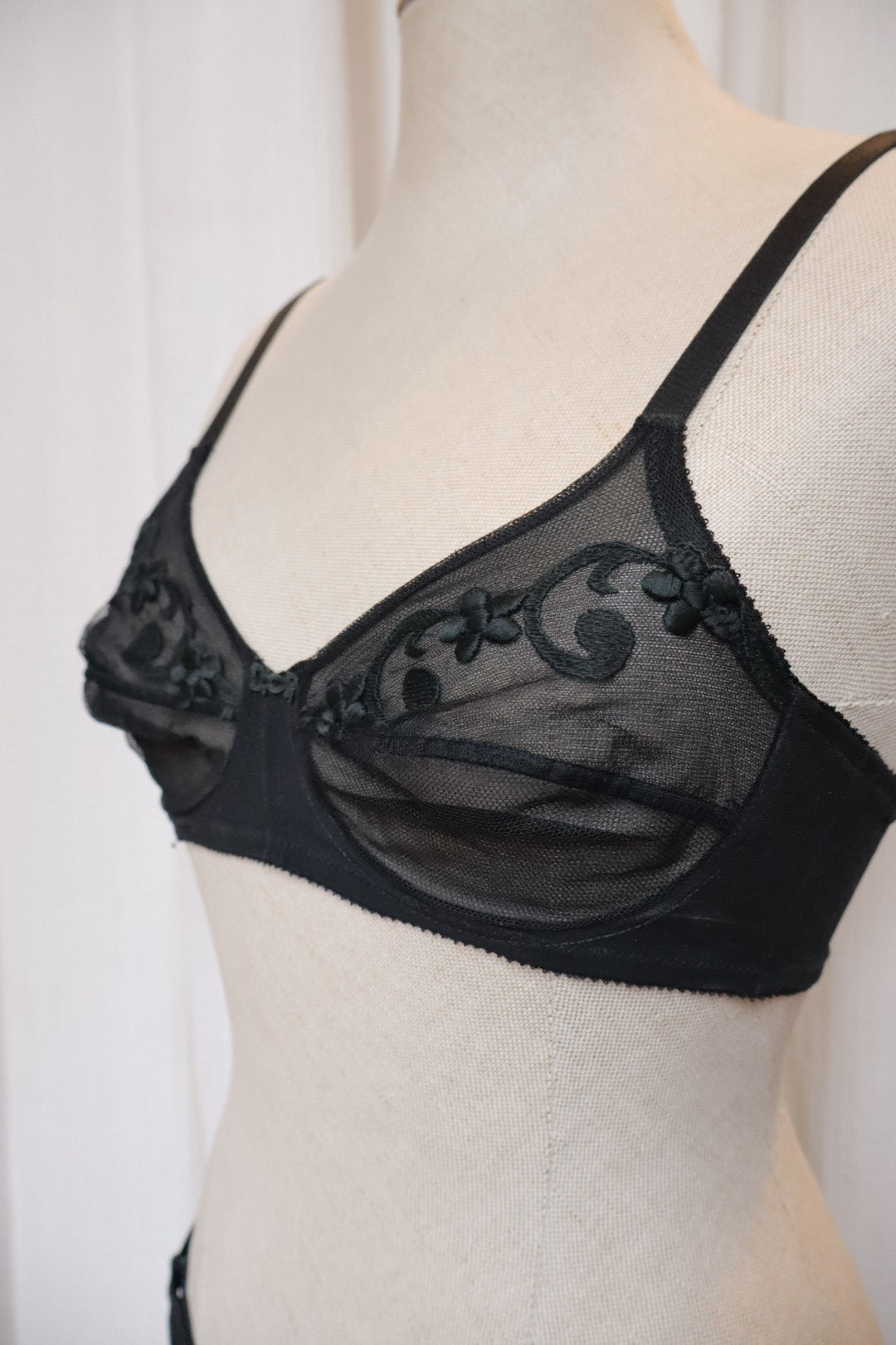 Dior black lace lingerie set: bralette & briefs - EU65B/FR80B