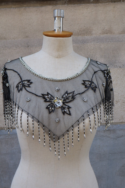 Beaded cape / stola - taille unique