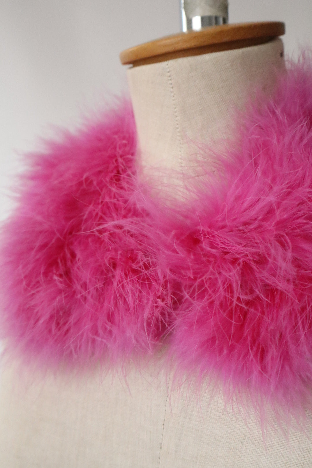 Hot pink feather collar
