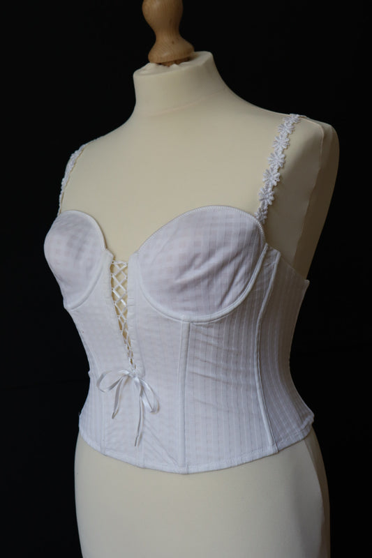 White Marie Jo bustier size XL (eu85b - fr100b - us38b)