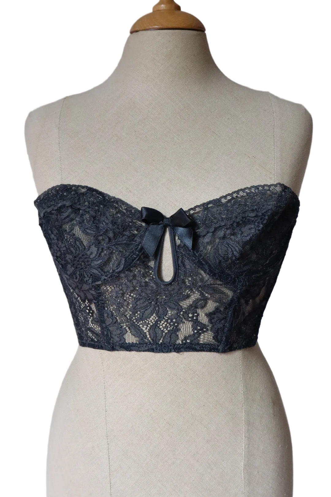 Black Christian Dior bustier size S/M (EU70B - FR85B - US32B)