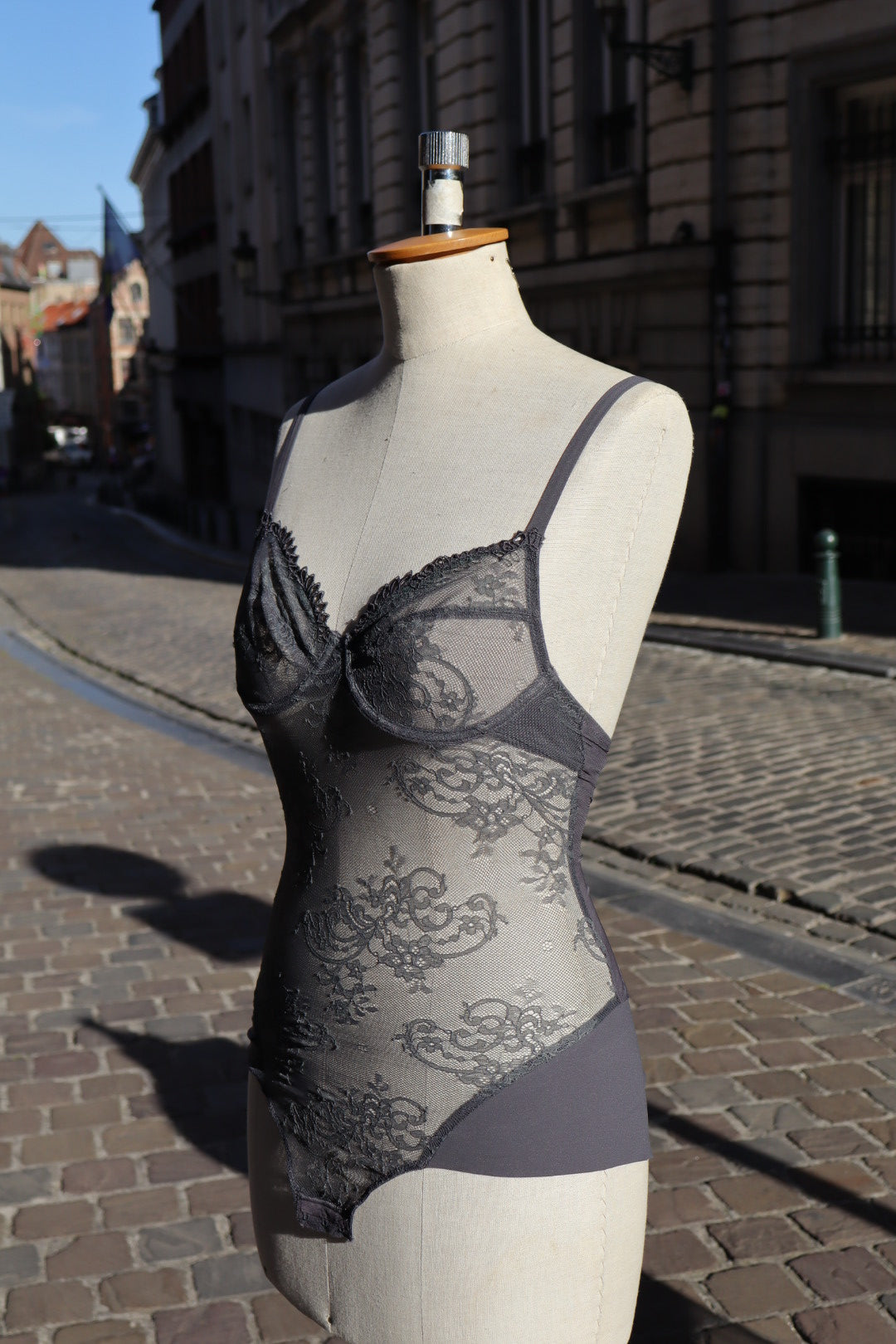 Grey lace Marie Jo body size XS - never worn