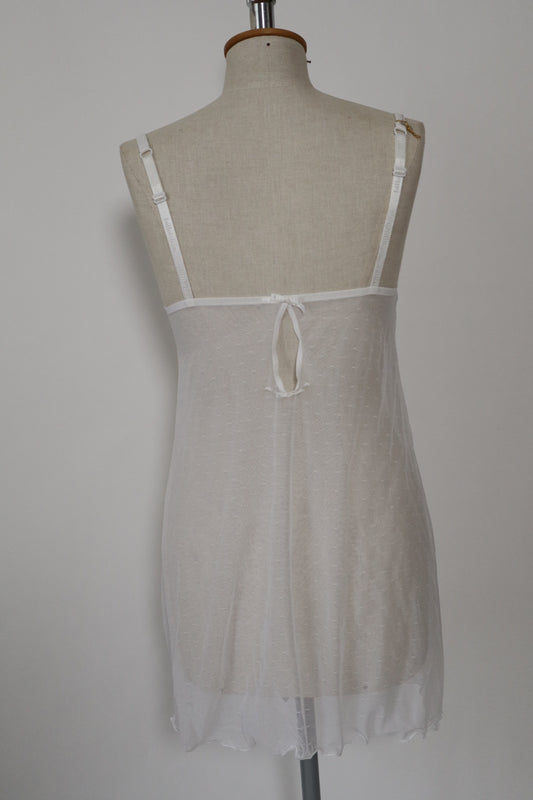 White babydoll front closure size M