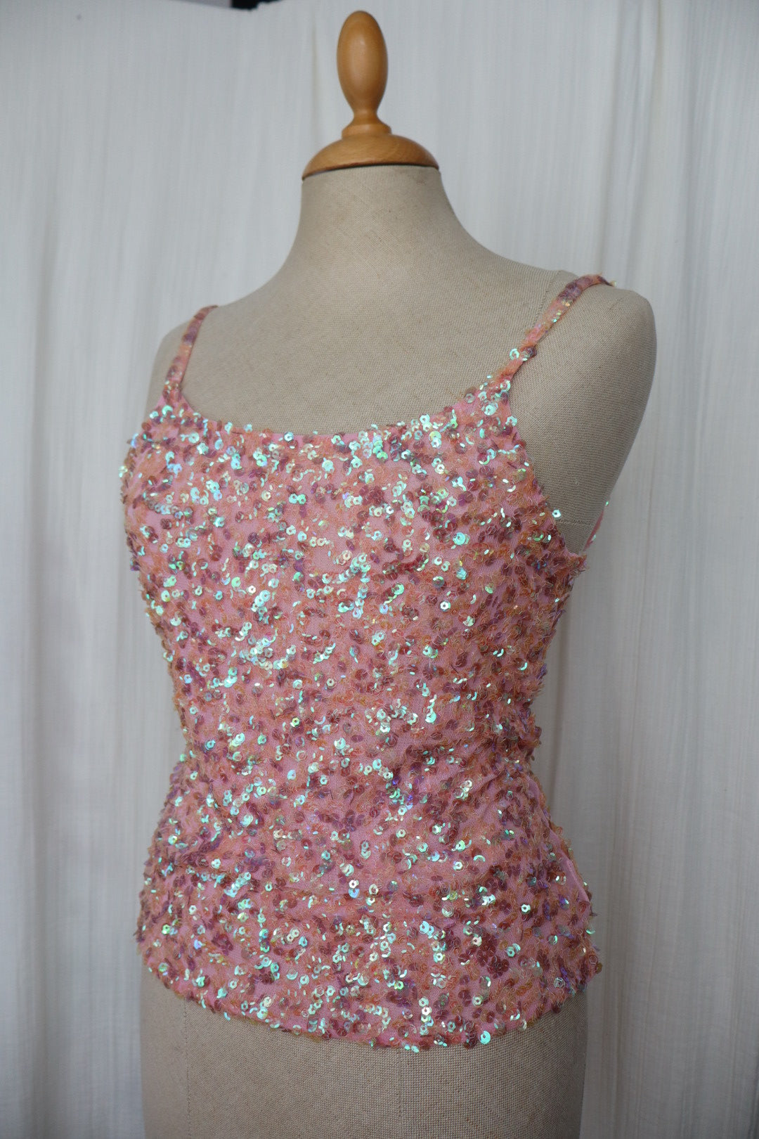 Pink sequin top size M - 2004