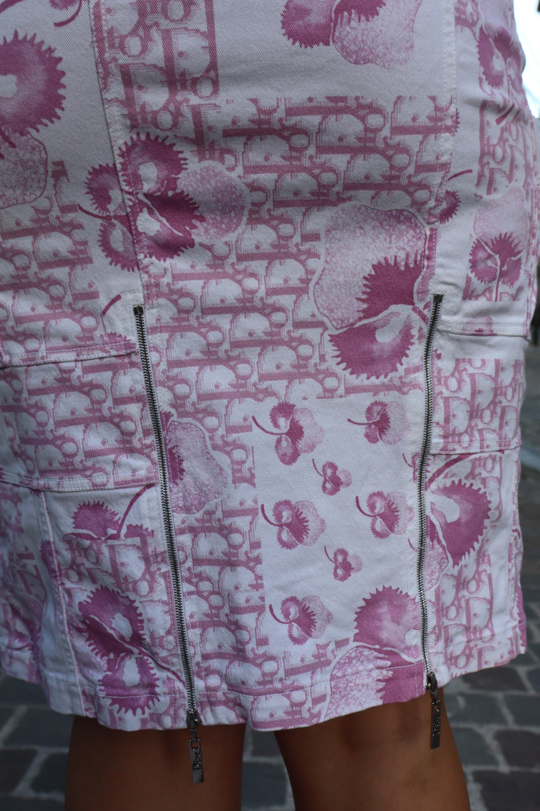 Dior by John Galliano S/S 2005 girly collection overall dress size large - iconic pink oblique cherryblossom print