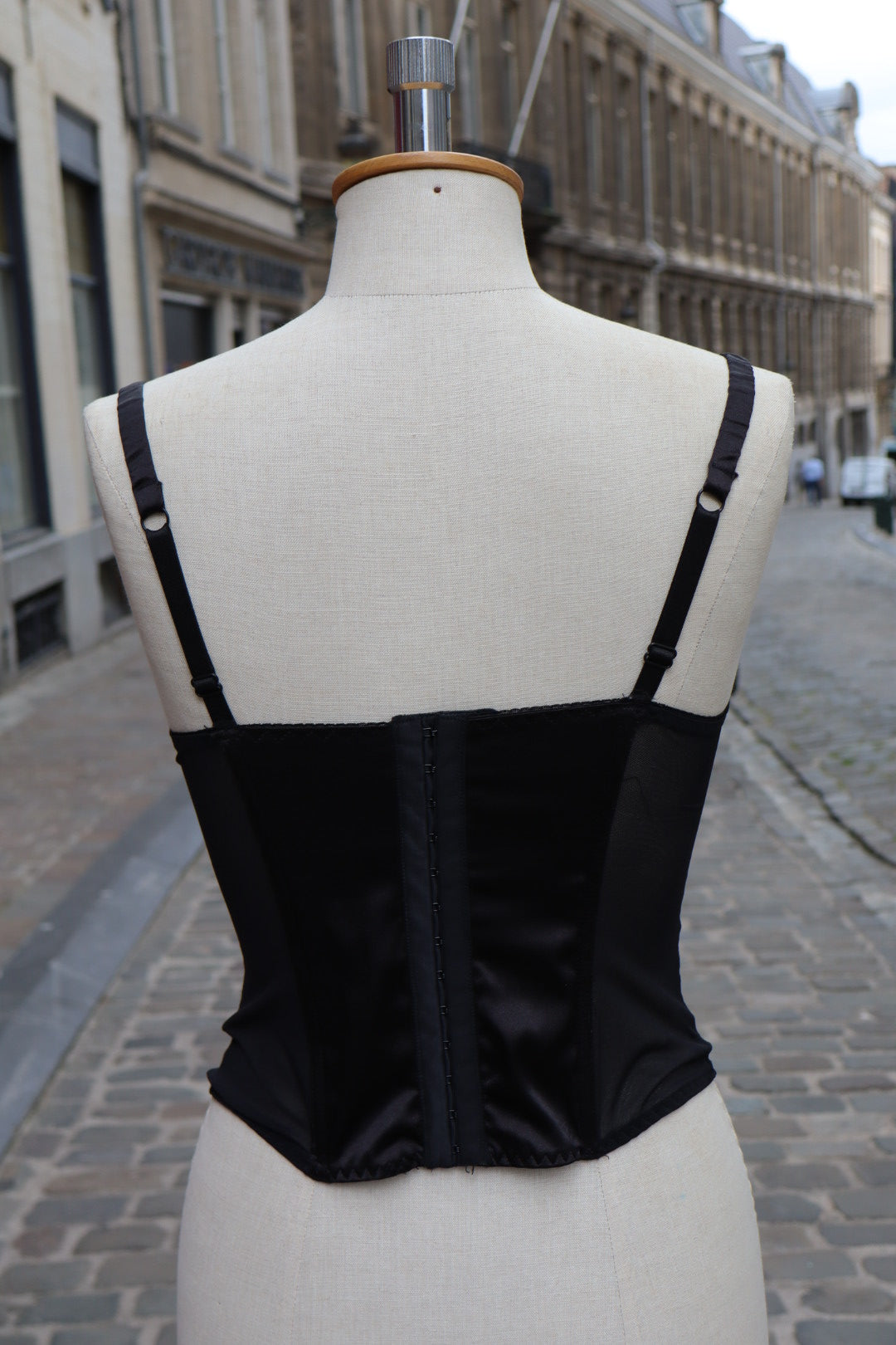 Black bustier with lace size M