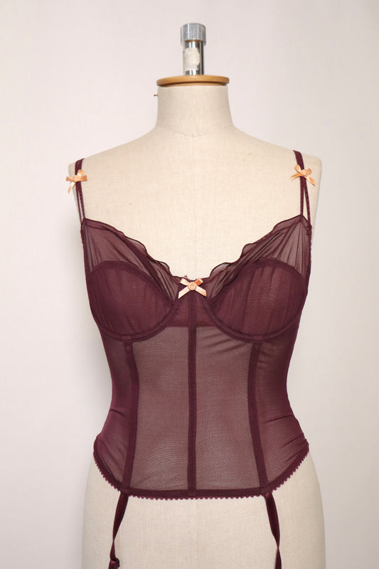 Aubergine see trough bustier size EU75C / FR90C / US34C