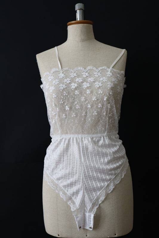 White lace body size medium, Made in Spain