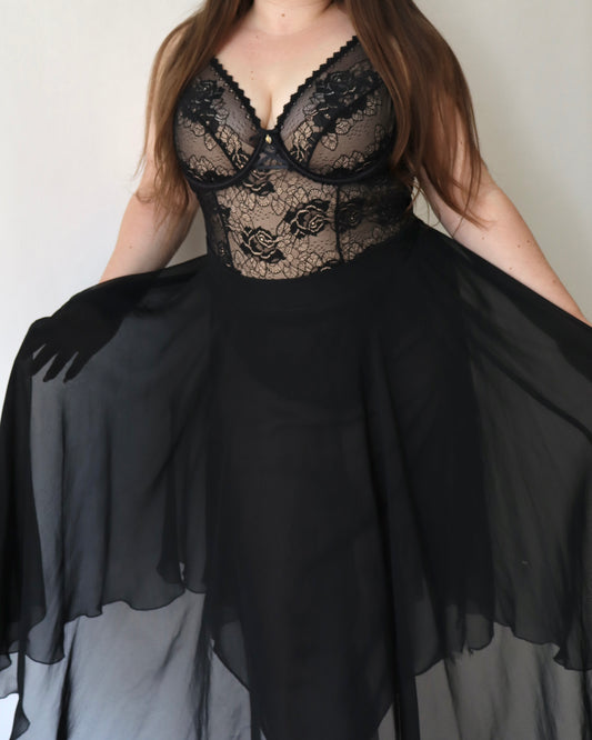 Black lace body size EU100C / FR115C / US44C