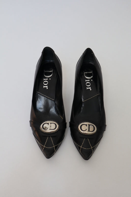 Christian dior by John Galliano fall/winter 2006 black heels size 40 / us9