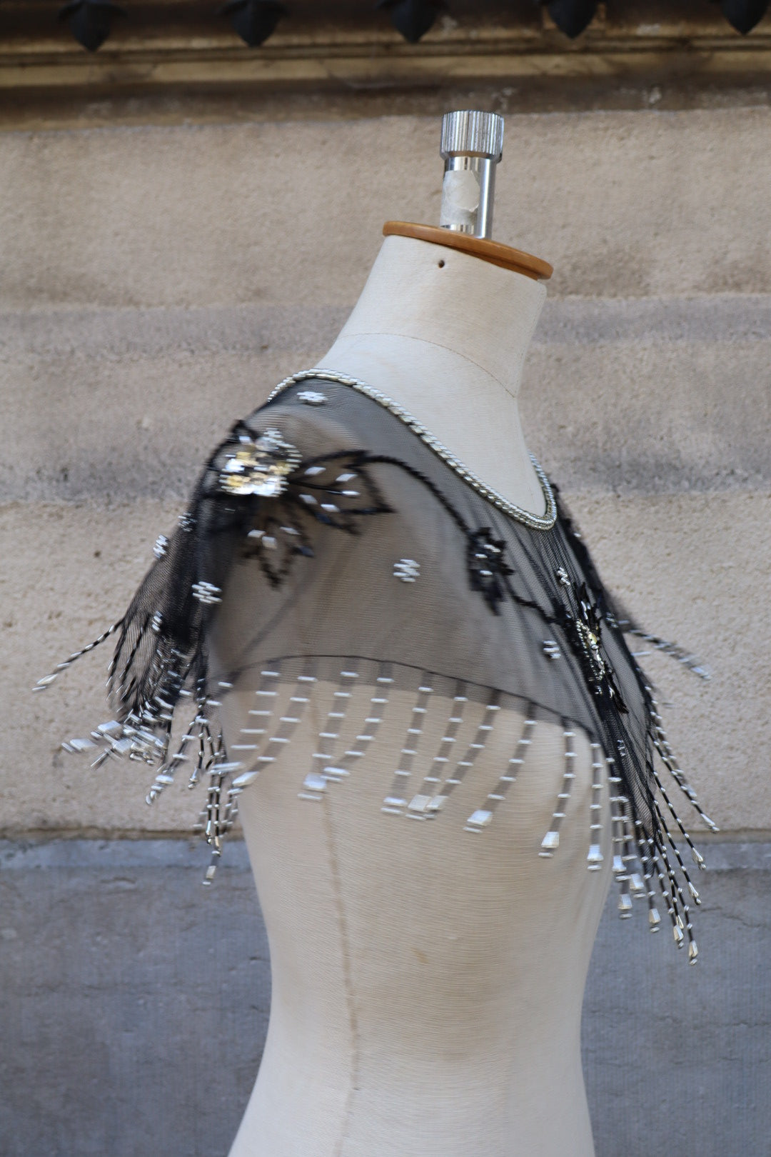 Beaded cape / stola - taille unique