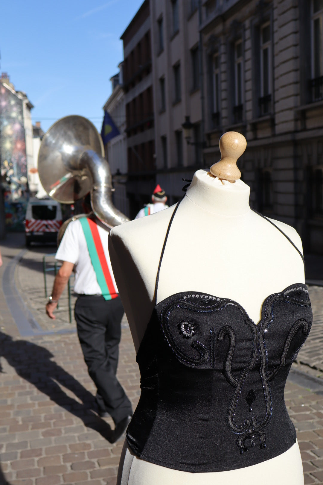 Fendi black beaded top size XXL (it48)