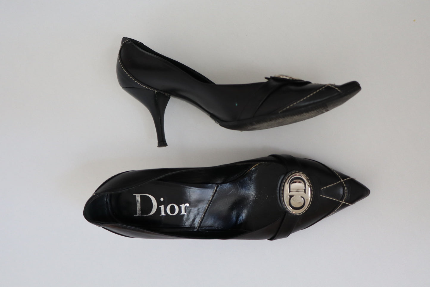 Christian dior by John Galliano fall/winter 2006 black heels size 40 / us9