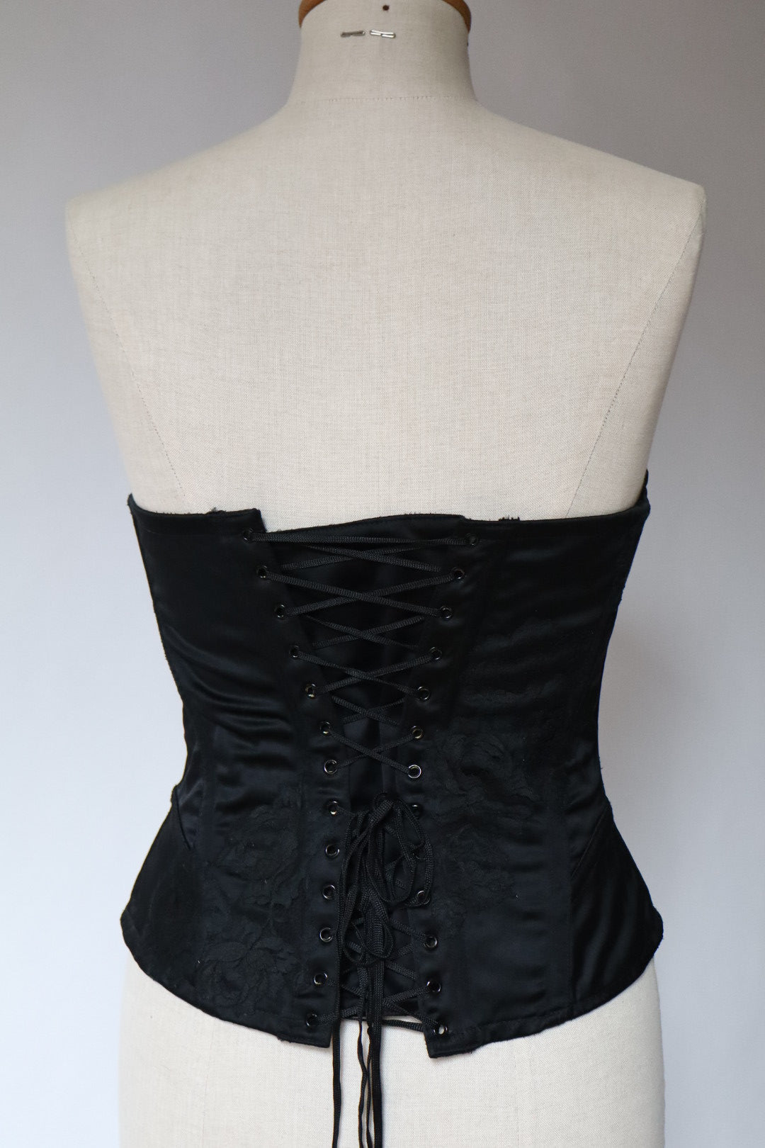 Black Cadolle corset with lace details size S