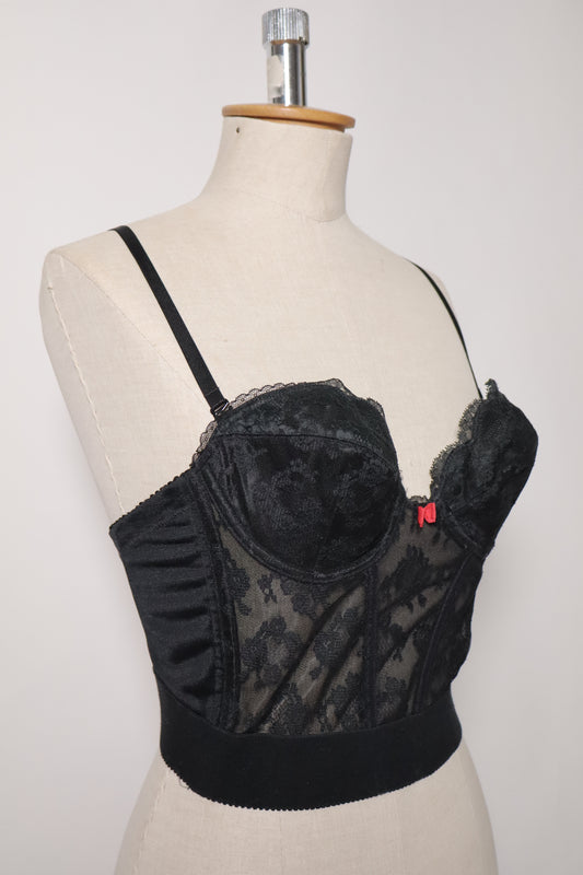 Black bralette Triumph 1950’s ‘amourette luxe’ size medium