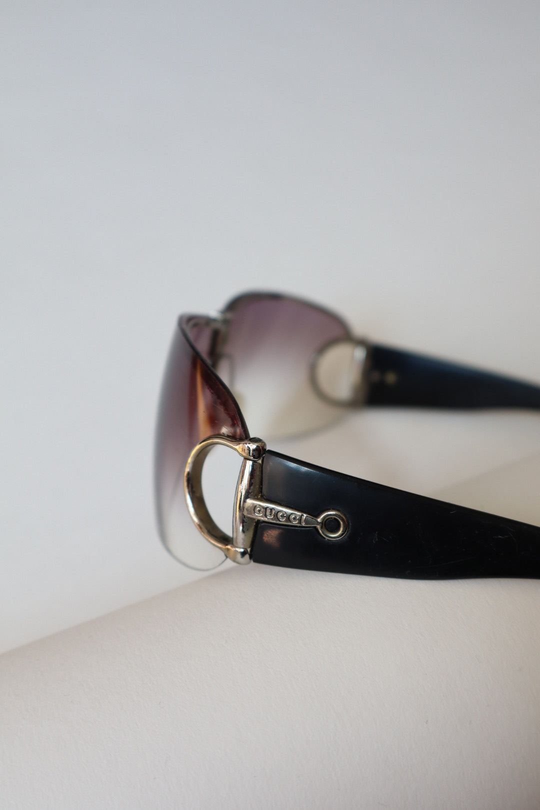 Gucci rimless horsebit sunglasses