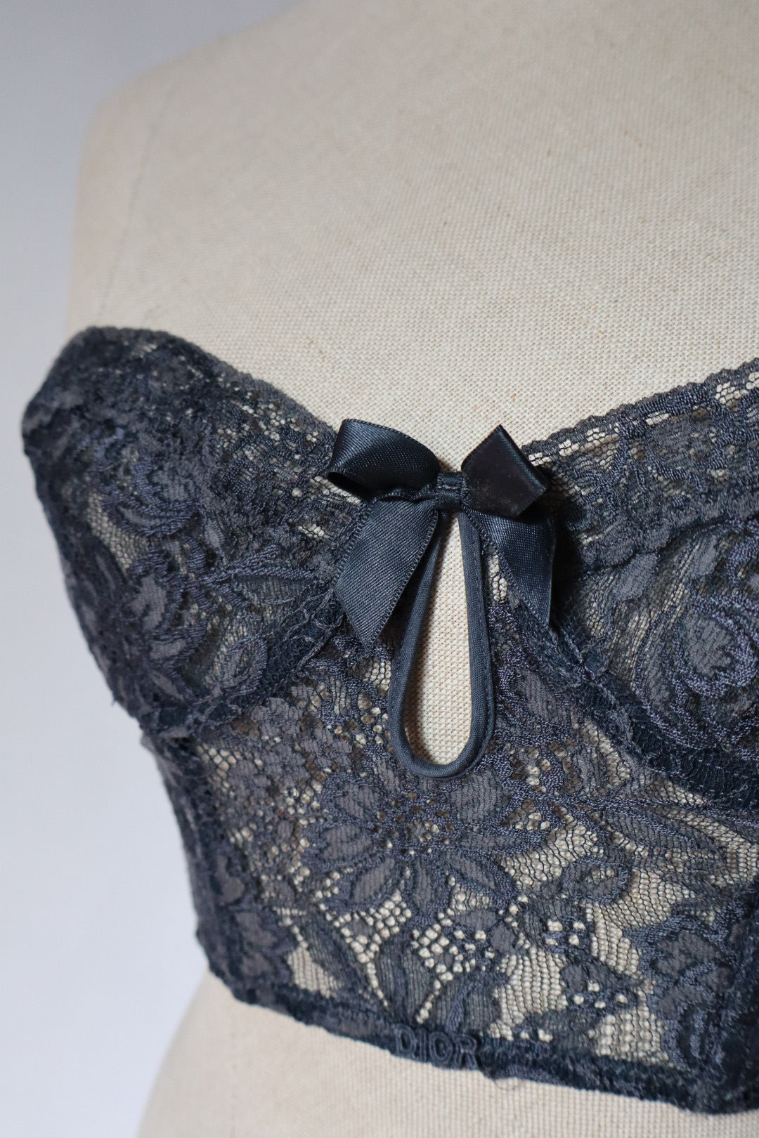 Black Christian Dior bustier size S/M (EU70B - FR85B - US32B)