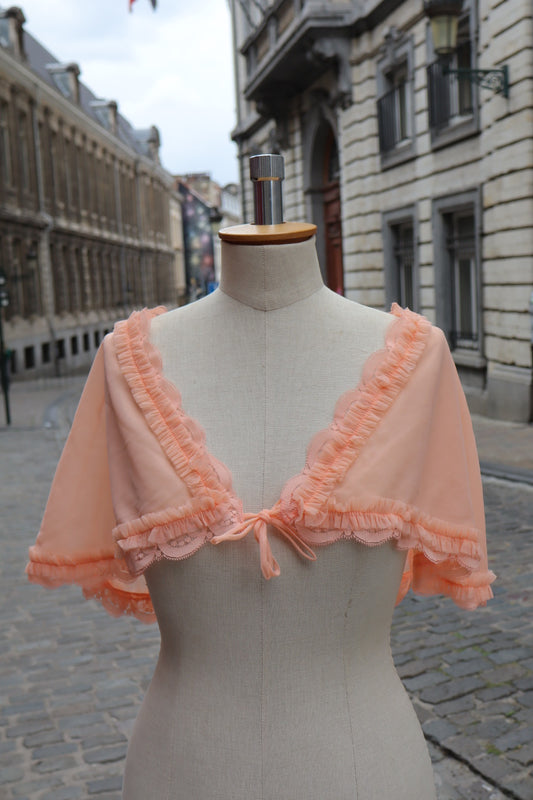 1950’s Italian deadstock lingerie cape - taille unique