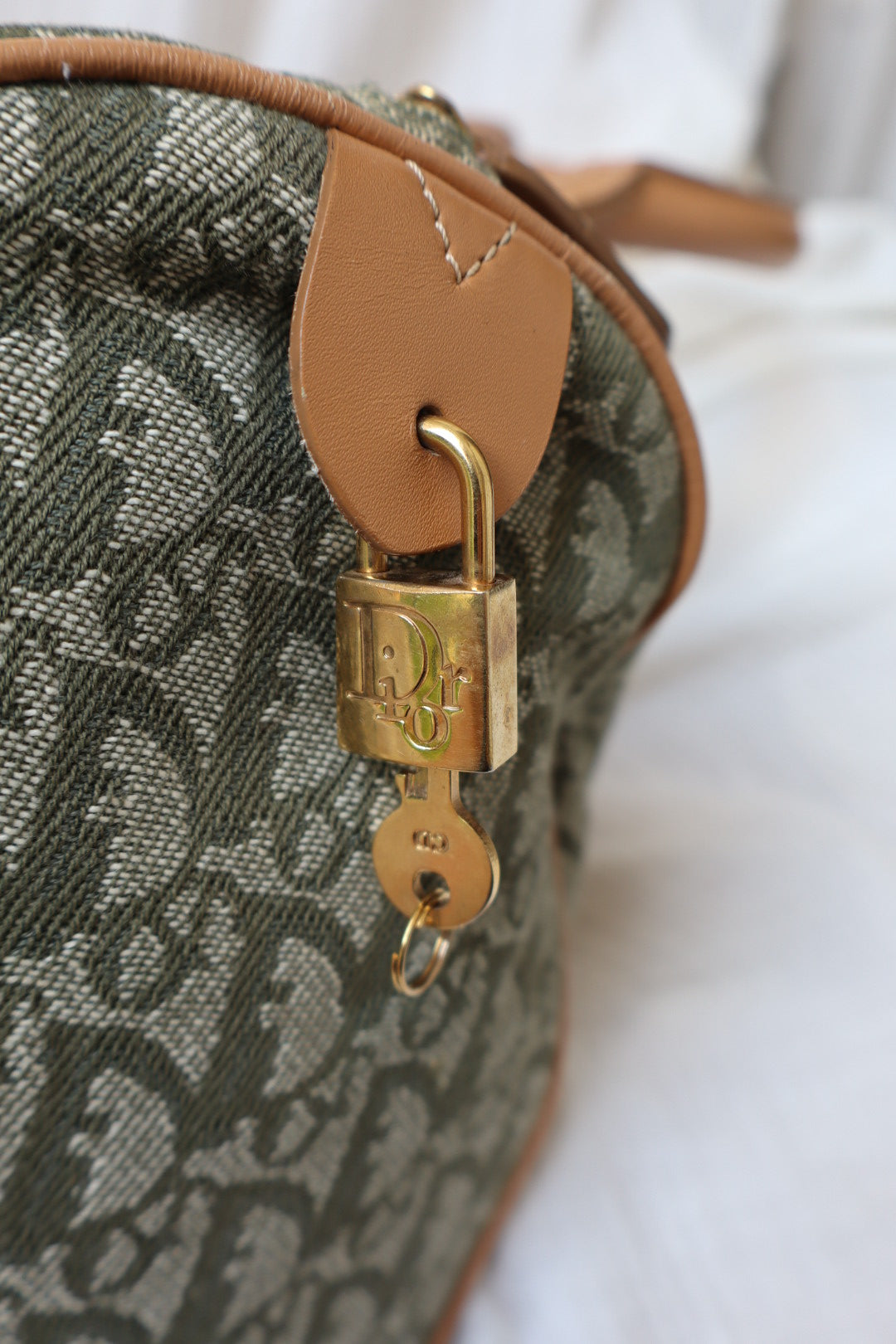 Christian Dior 2002 boston bag, oblique / monogram print