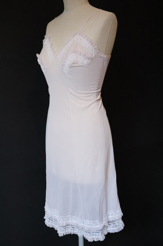 1950’s slipdress with ruffles size L