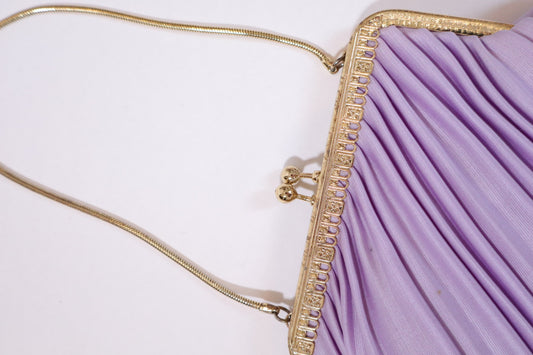 Purple 1960’s deadstock purse with pleads