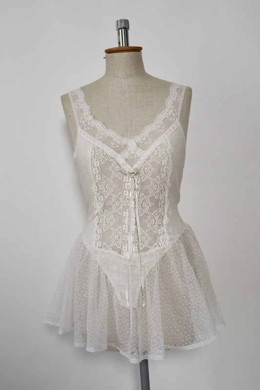 1960’s body slipdress ballerina style size large by Lily Of France