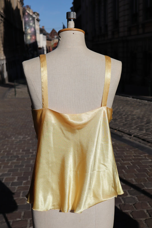 Orange 1990’s satin cami top size M / L