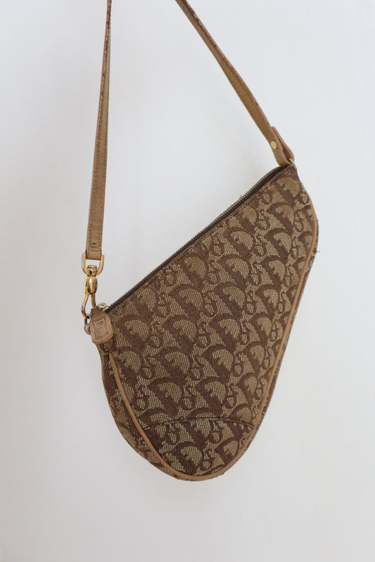 Christian Dior 2002 mini Diorissimo saddle bag