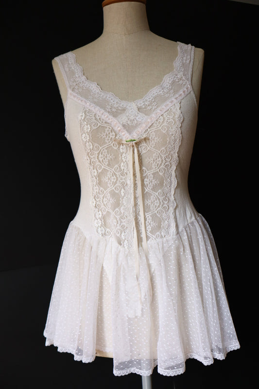 1960’s body slipdress ballerina style size large by Lily Of France