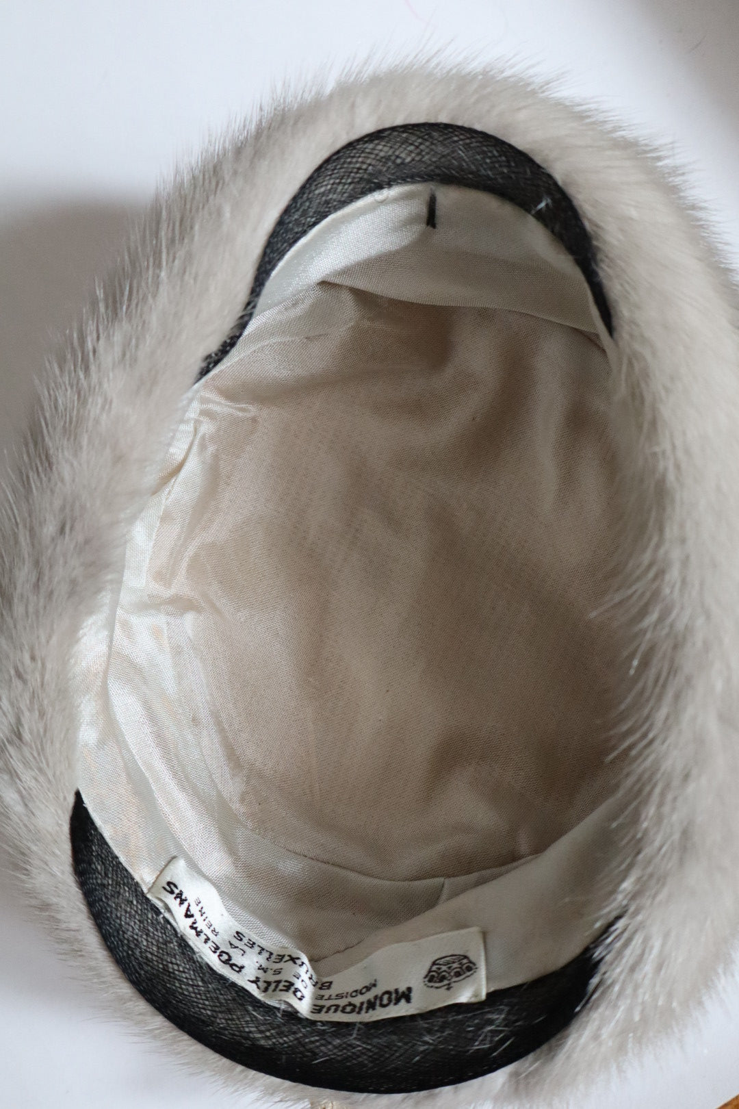 Grey 1950’s mink fur shawl & hat set