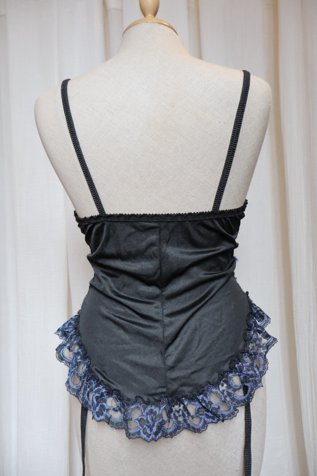Black & navy lace body size M, Made in USA