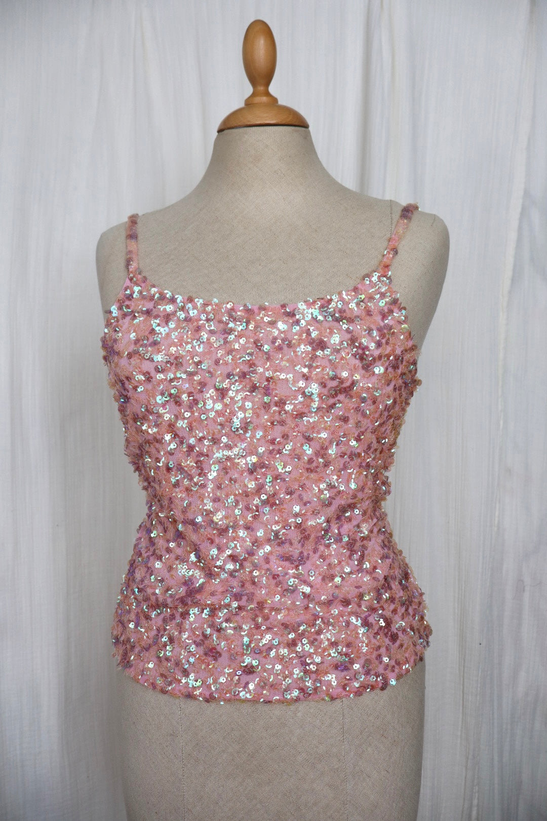 Pink sequin top size M - 2004