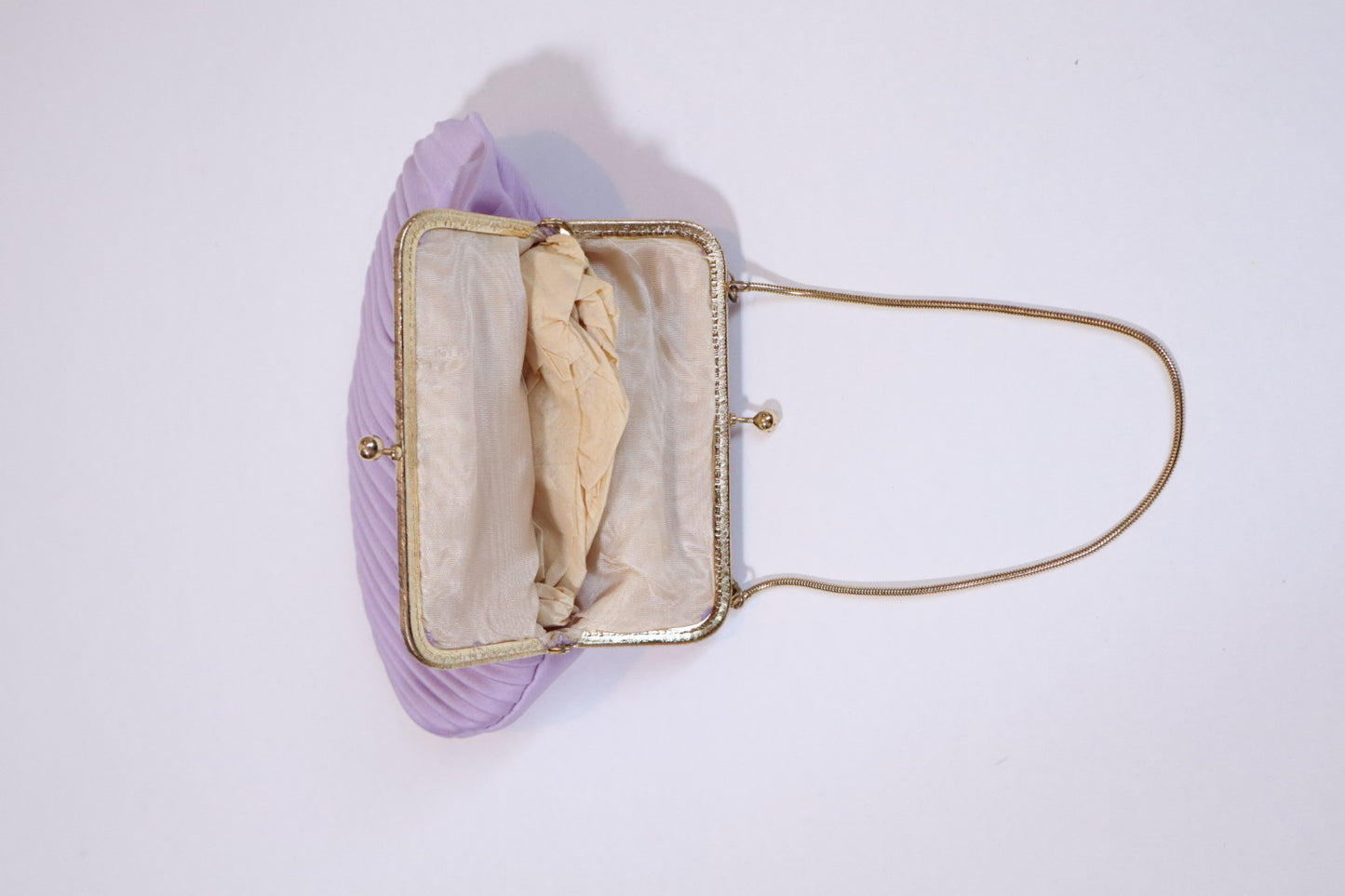 Purple 1960’s deadstock purse with pleads
