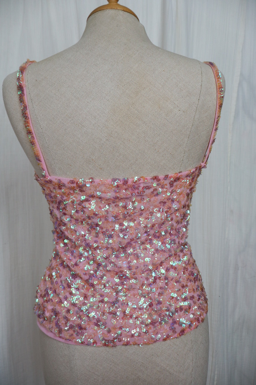 Pink sequin top size M - 2004