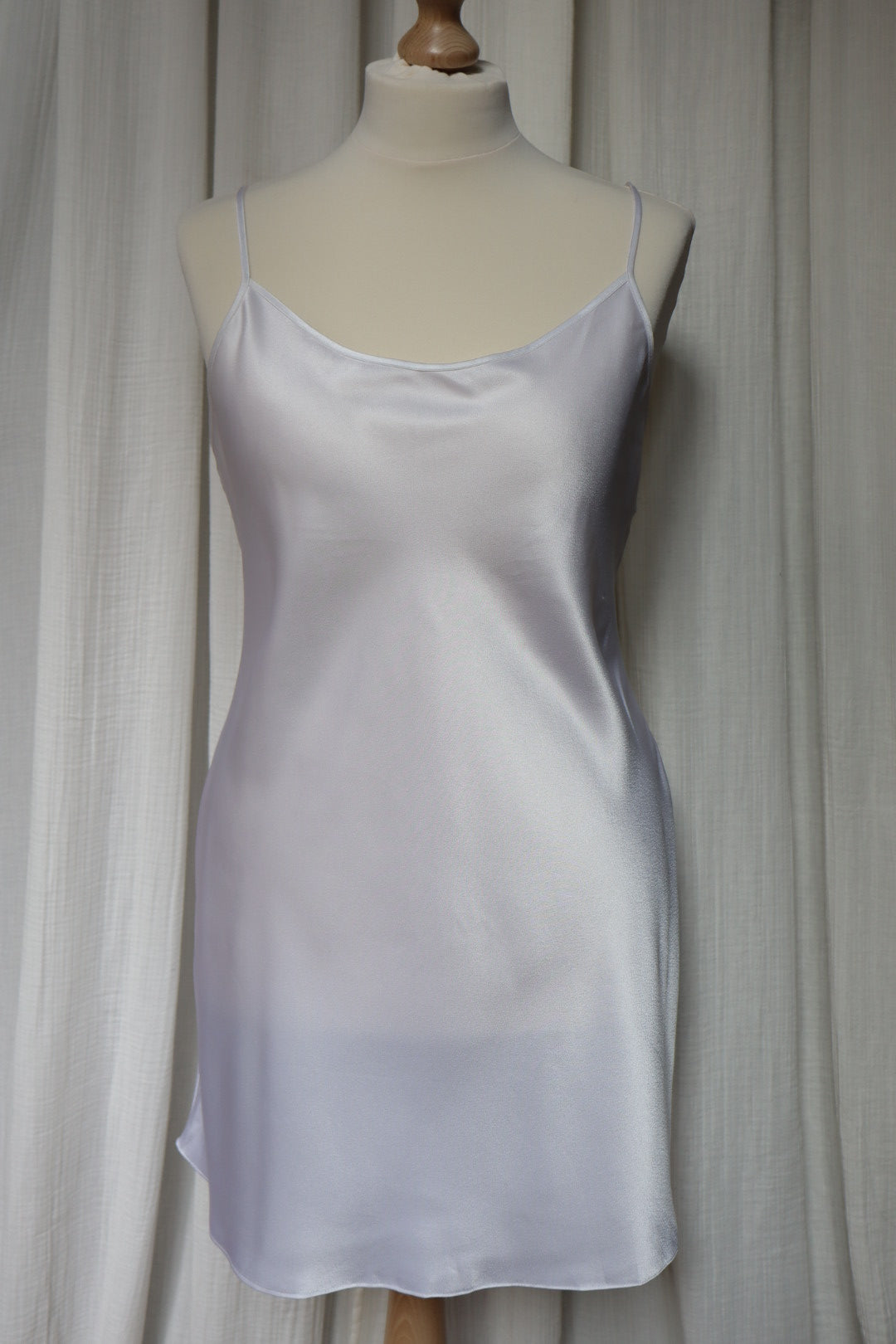 White Marjolaine slipdress size XL, open back