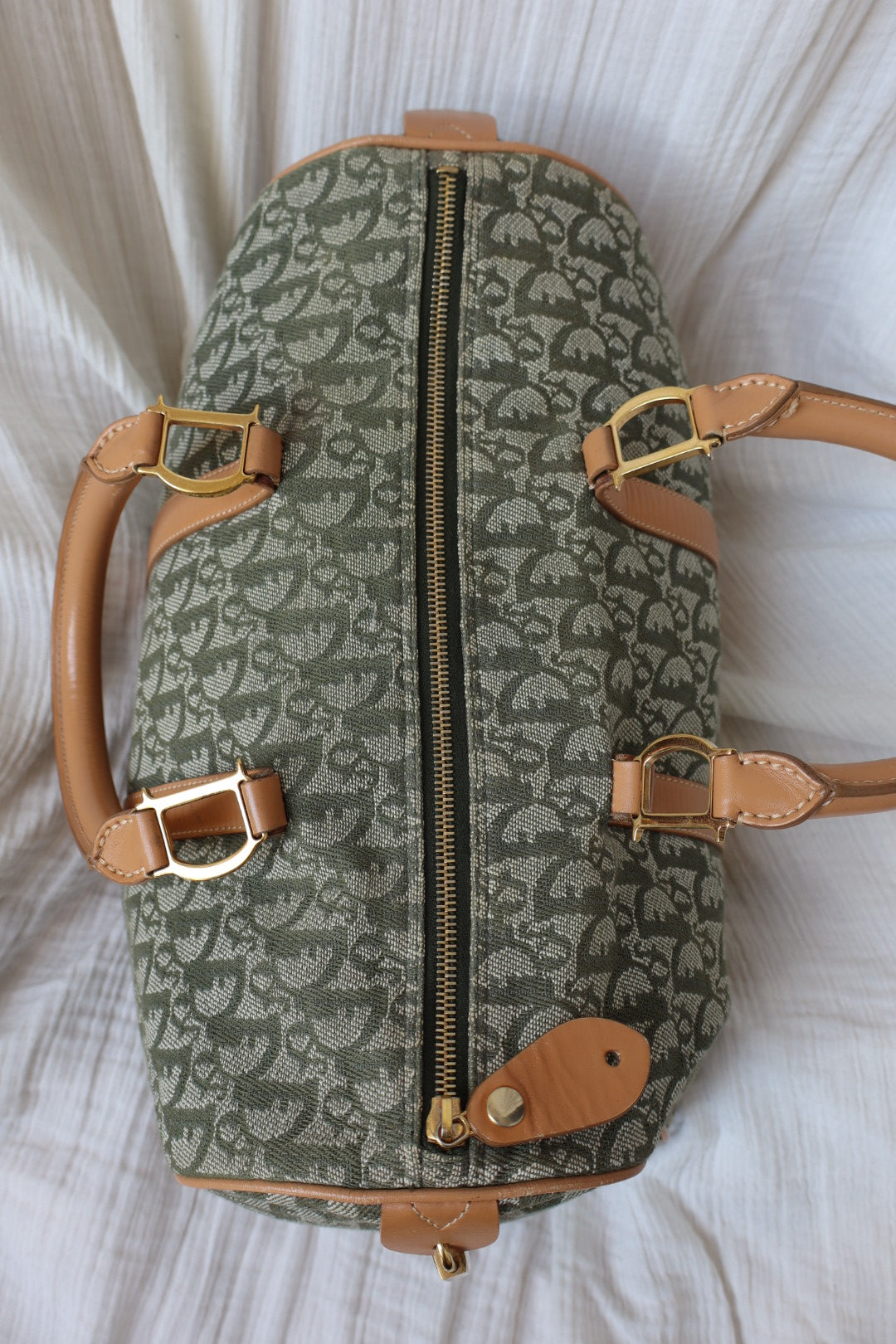 Christian Dior 2002 boston bag, oblique / monogram print