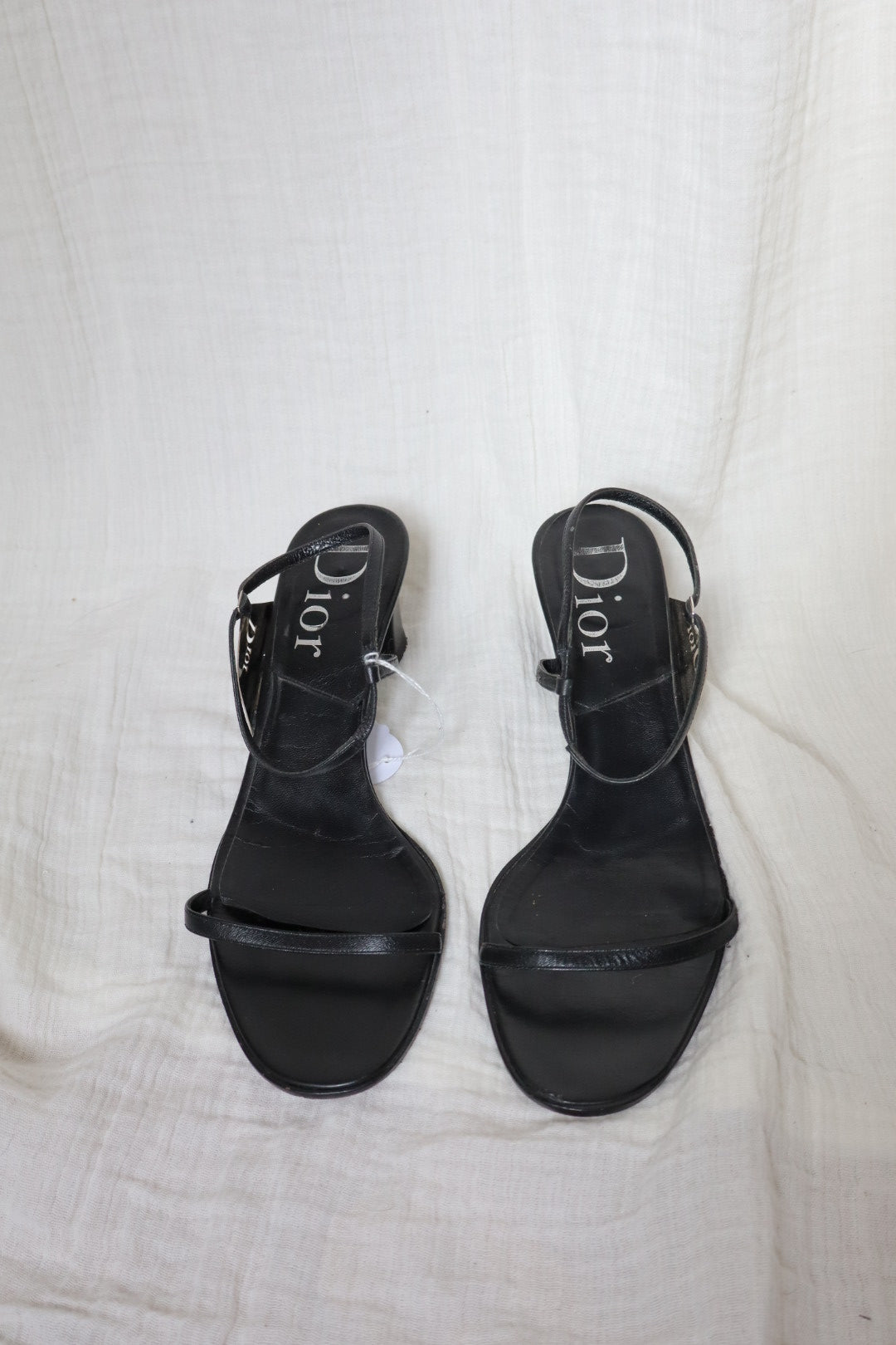Christian Dior by John Galliano early 2000’s block heel sandals size 38