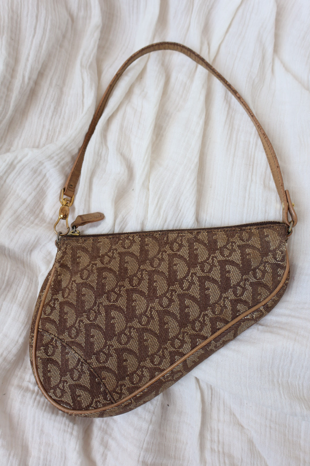 Christian Dior 2002 mini Diorissimo saddle bag