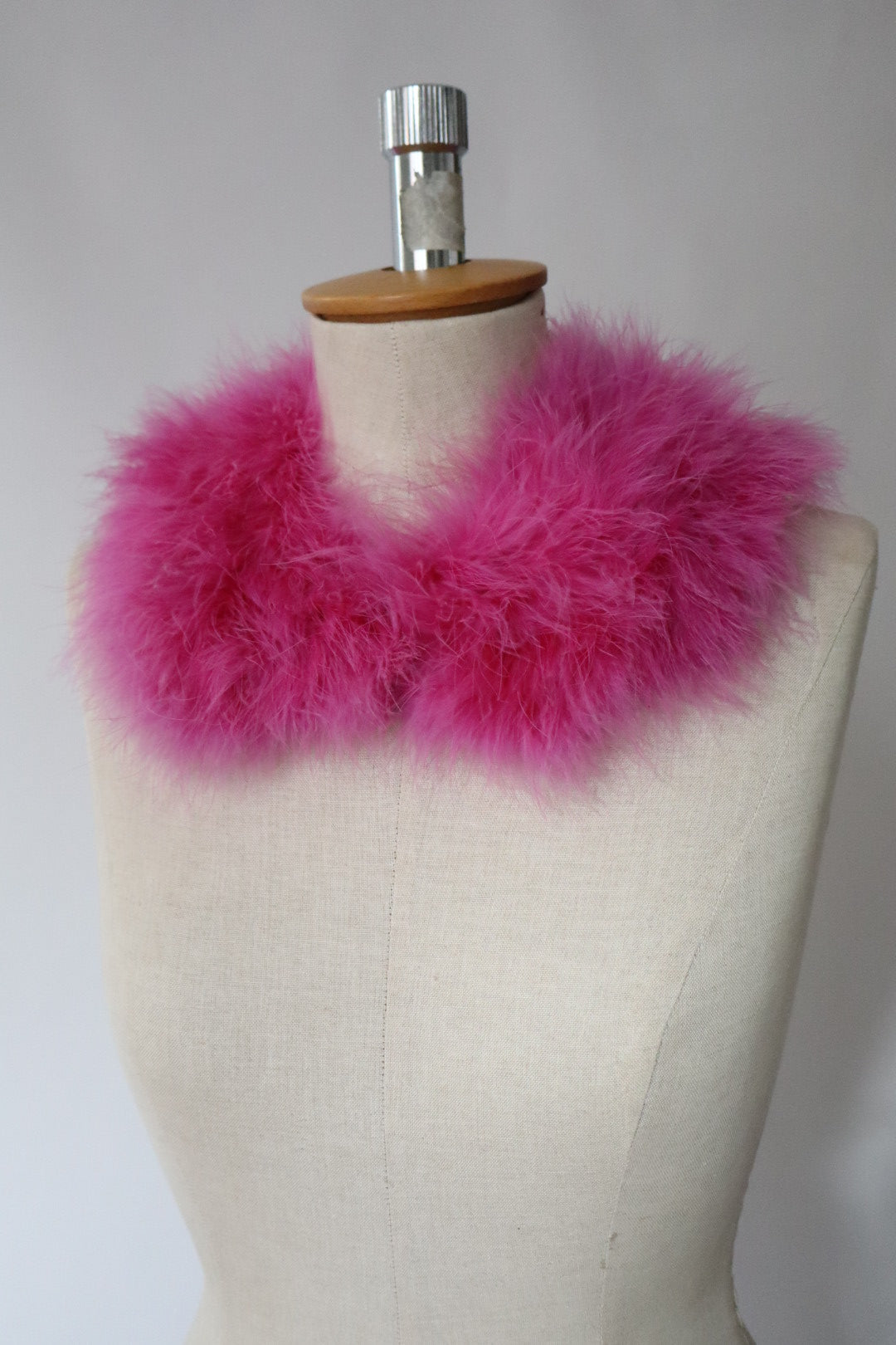 Hot pink feather collar
