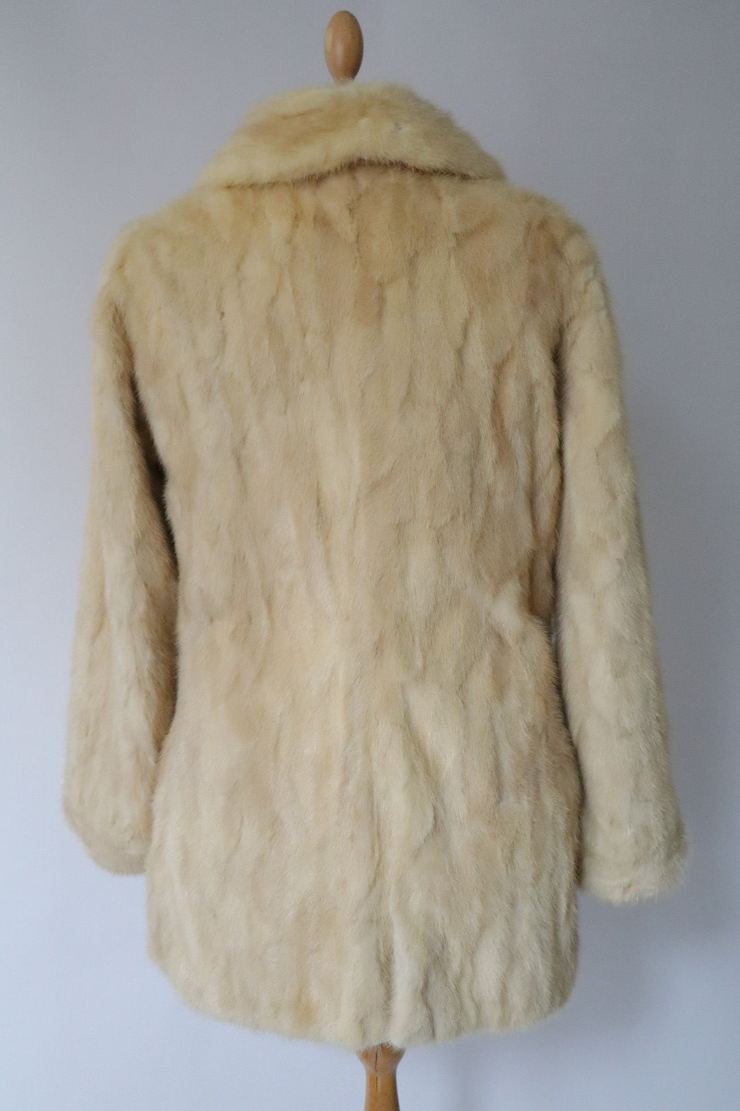 Mink fur coat size S