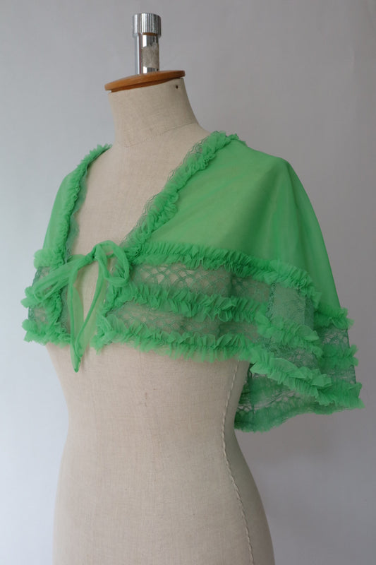 1950’s Italian deadstock lingerie cape - taille unique