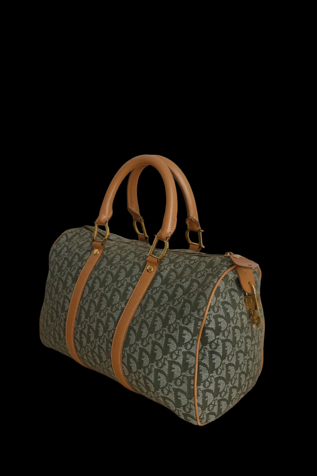 Christian Dior 2002 boston bag, oblique / monogram print